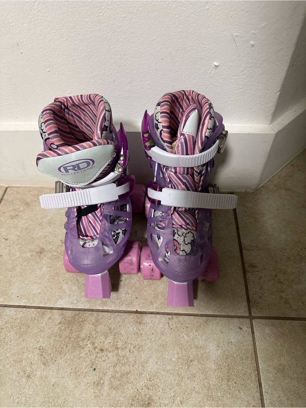 RD Kids' Purple & Pink Adjustable Roller Skates